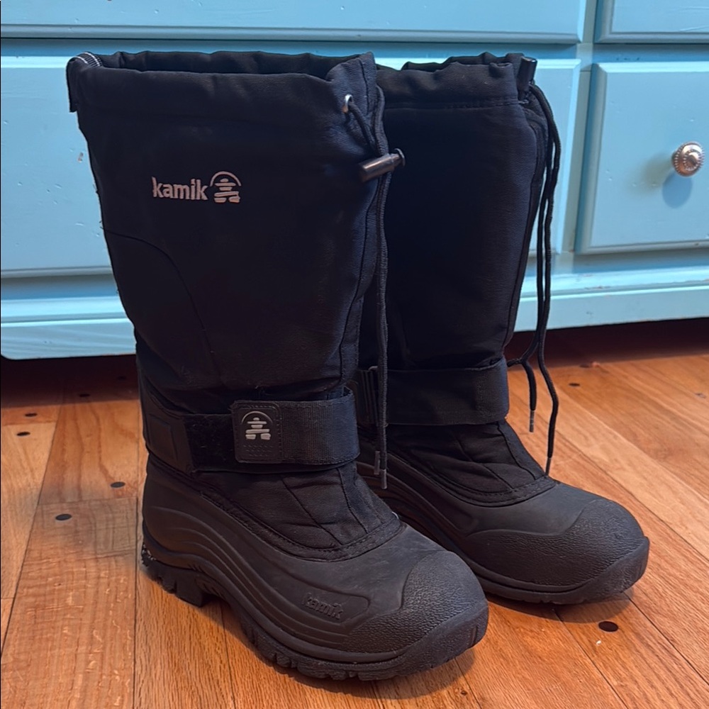 Kamik Cold-Weather Insulated Waterproof Boot Black Size 7